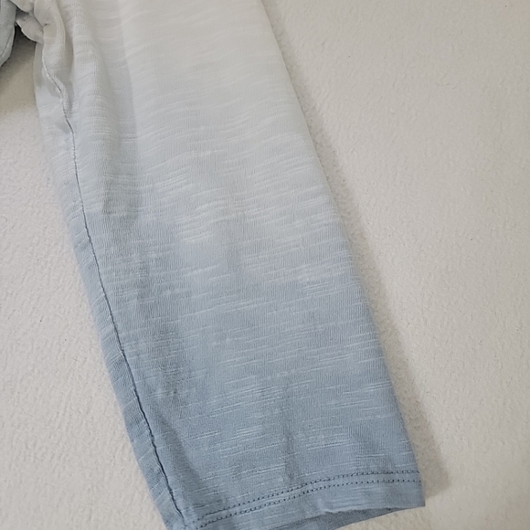 Pure Jill Women's White Blue Ombre Ballet Sleeve Tunic Top, S - Picture 3 of 8